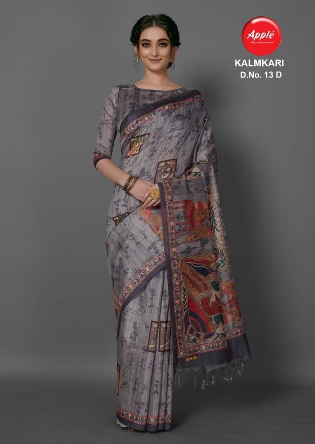 Kalamkari Vol 13 Apple Designer Printed Sarees Catalog